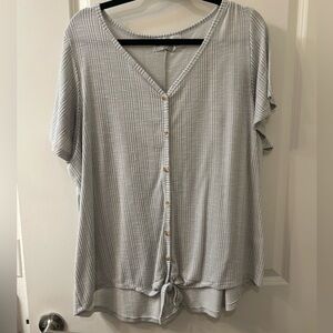 French Laundry Light Gray Button-Down Shirt
